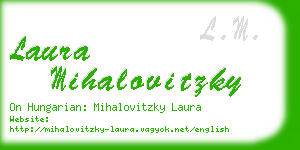 laura mihalovitzky business card